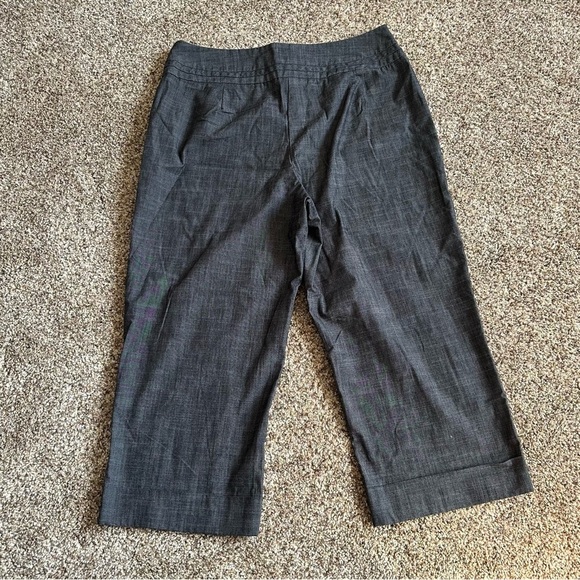 Harve Benard Charcoal Cotton Blend Capri Trousers Womens 10 - Picture 2 of 7